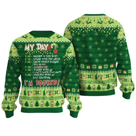 Booked for the Holidays Ugly Christmas Sweater