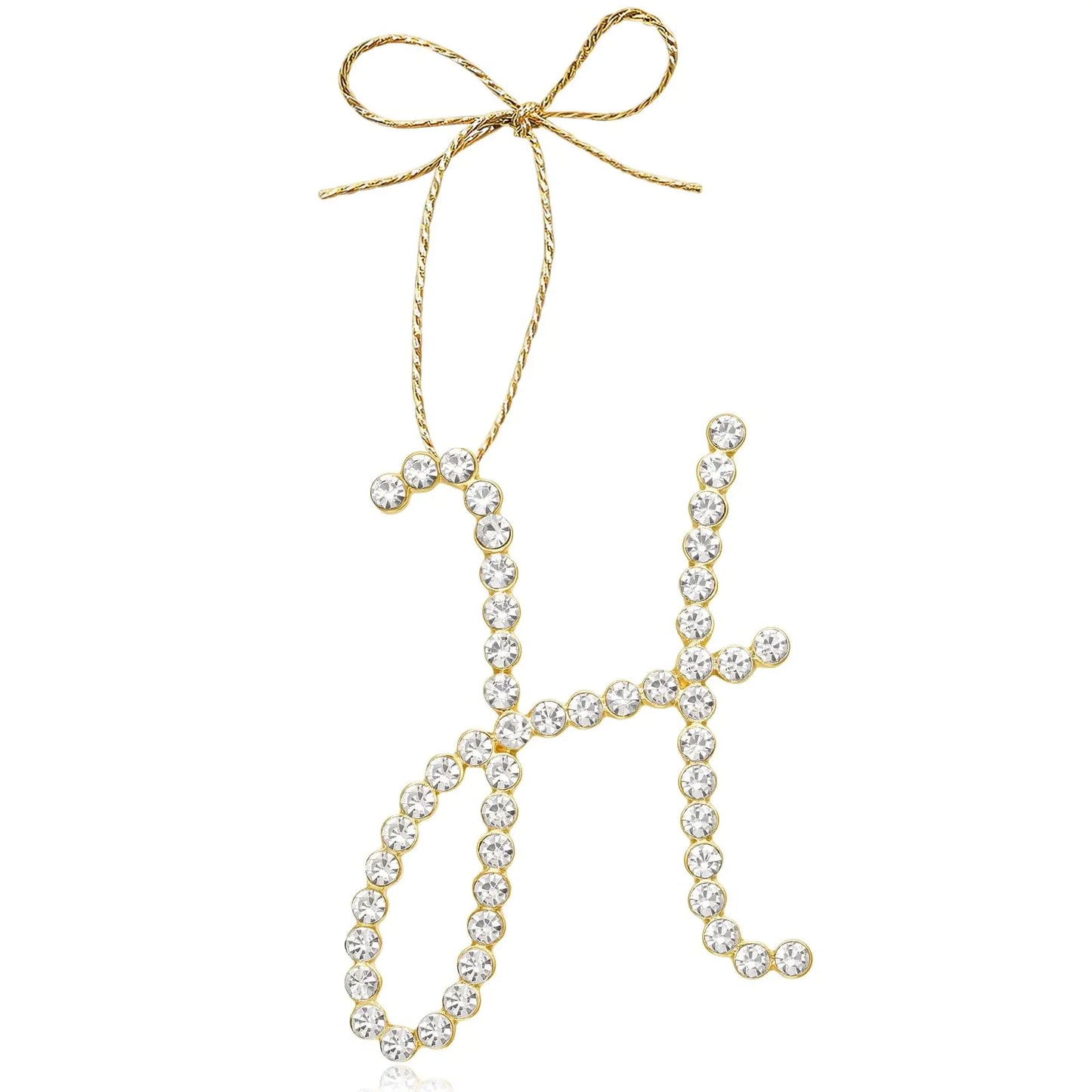 Mrchtmas 2025 Christmas Initial Ornaments | Christmas Letter H Ornaments for Christmas Tree|Hanging Christmas Ornament for Mother Best Friends Sister Wife|H-Merry Ornament